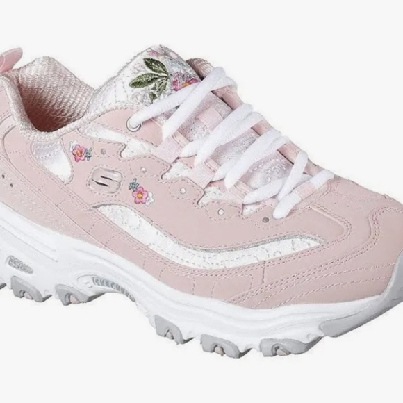 Sketchers D'Lite Bright Blossom Women's Sneaker Size 10 - Picture 3 of 11